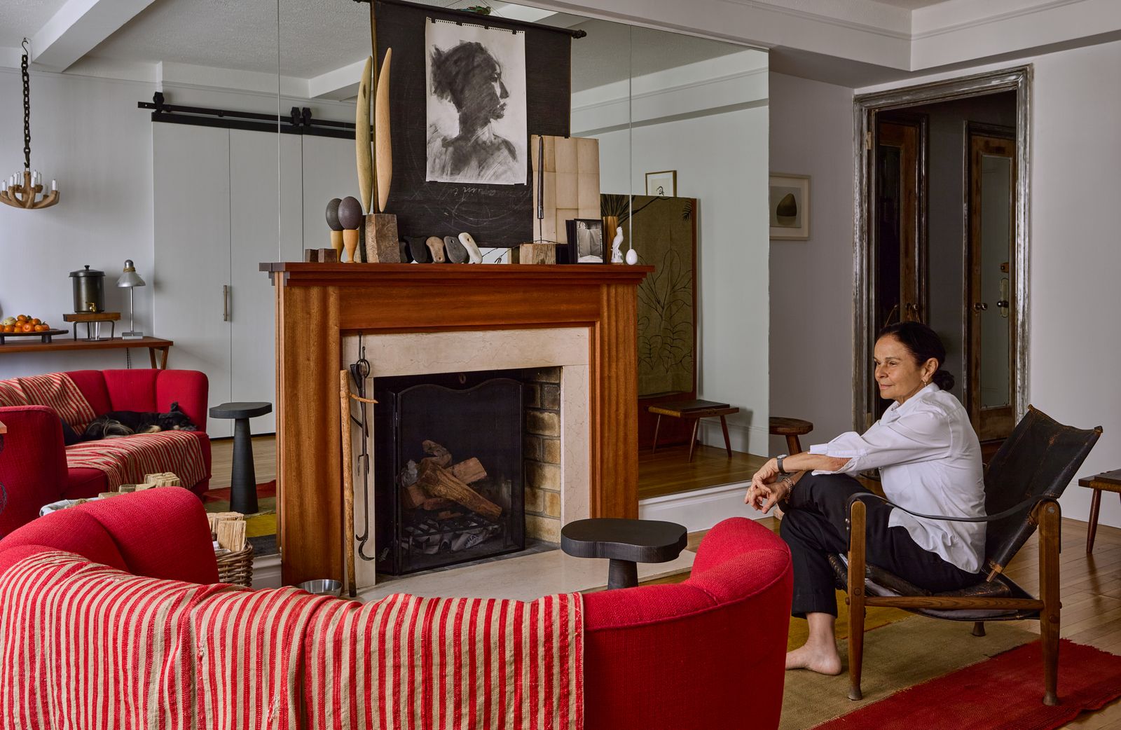 Renovierung in New York City kleine Wohnung mit Kamin