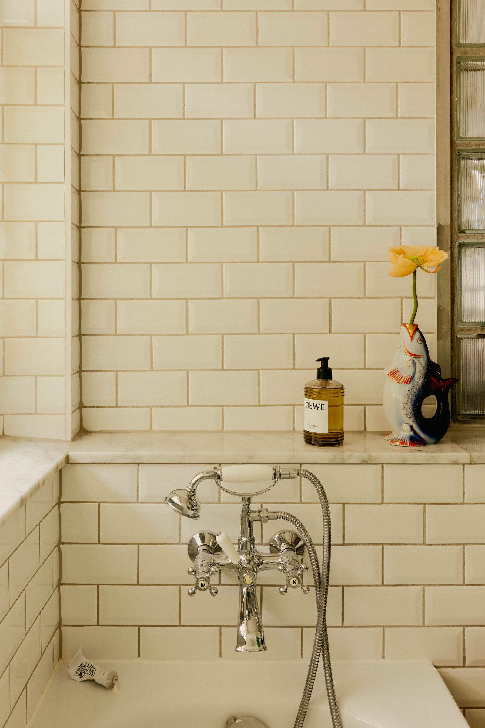 Blick ins Badezimmer.