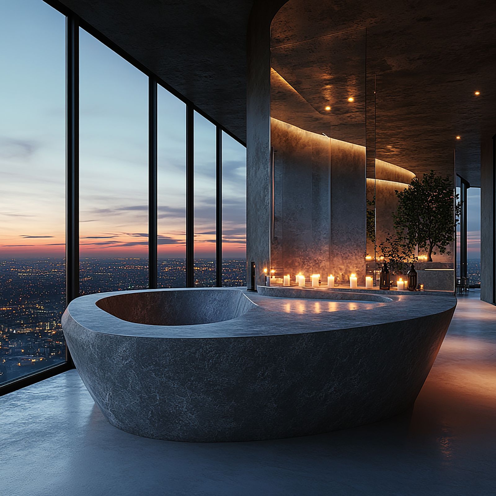 Rendering Badezimmer Penthouse Burj Khalifa Sky Palace