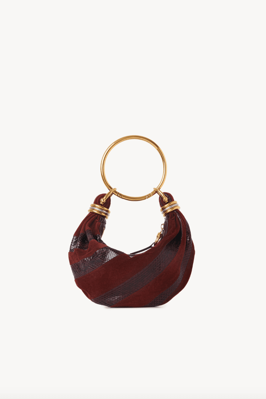 Chlo „Mini Bracelet Hobo Bag“ in Leder.